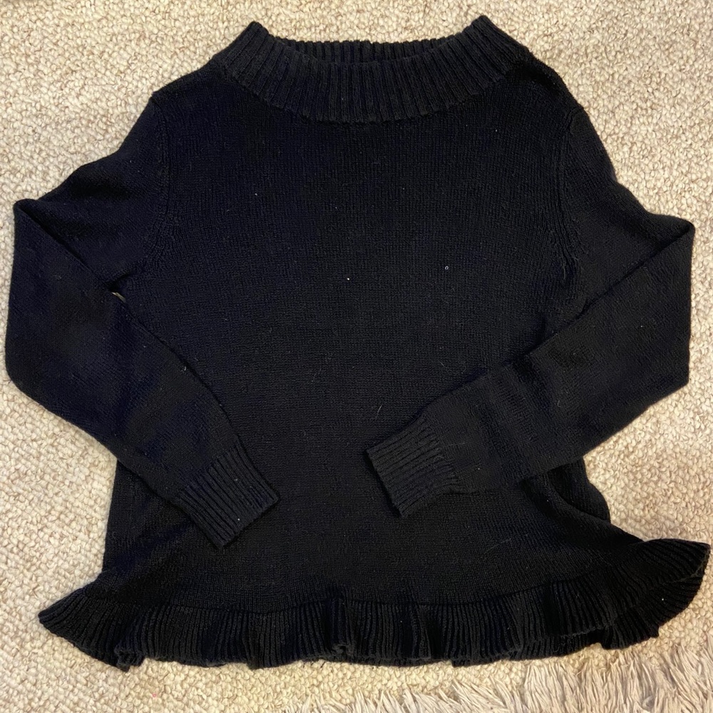 Flare turtleneck sweater